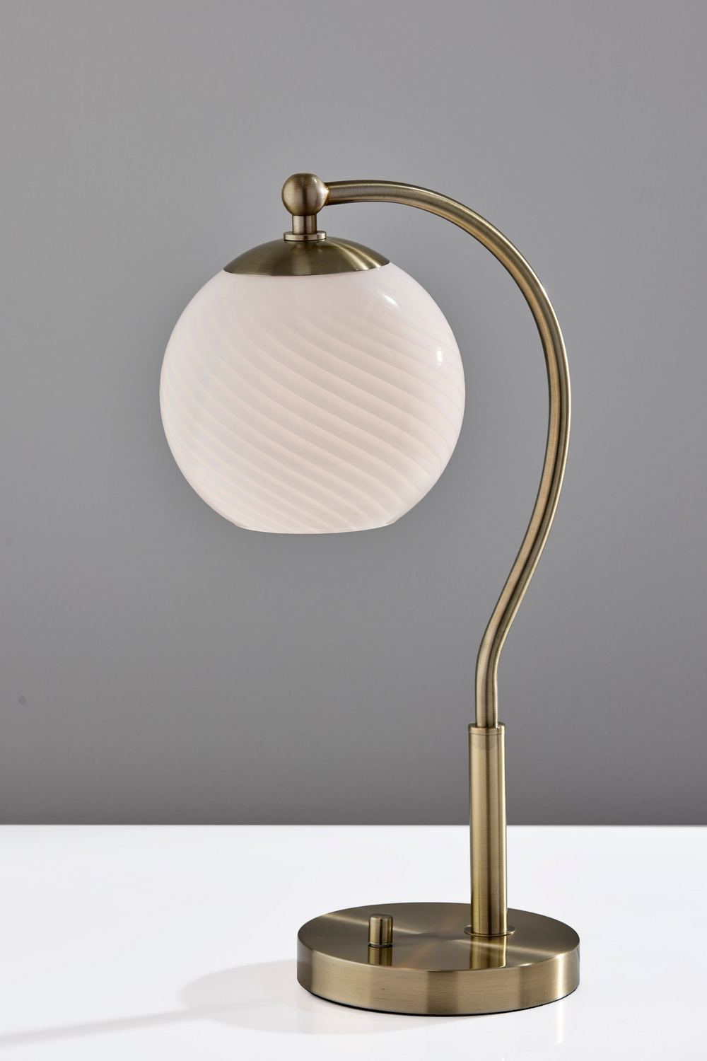 Adesso Home - 3259-21 - Desk Lamp - Swirl - Antique Brass