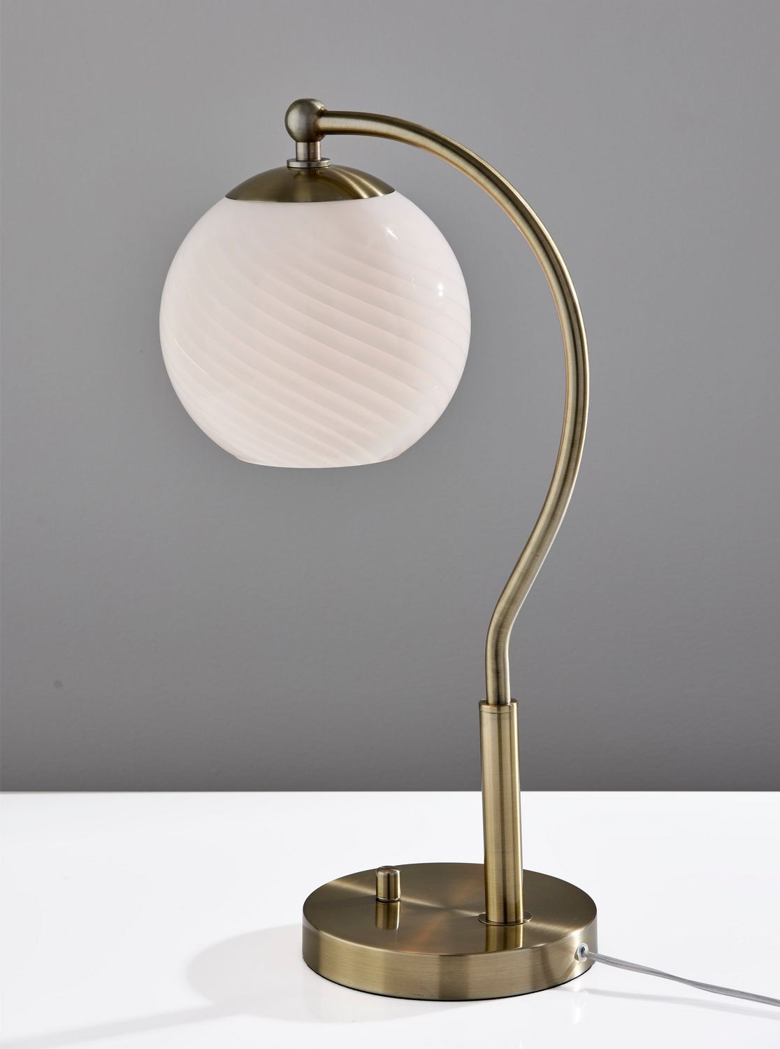 Adesso Home - 3259-21 - Desk Lamp - Swirl - Antique Brass