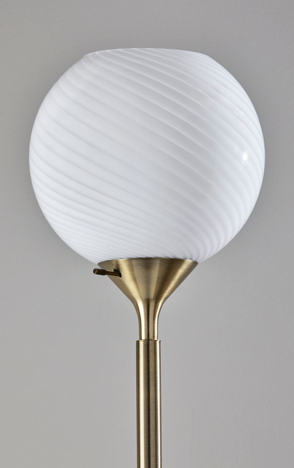 Adesso Home - 3265-21 - Torchiere - Swirl - Antique Brass
