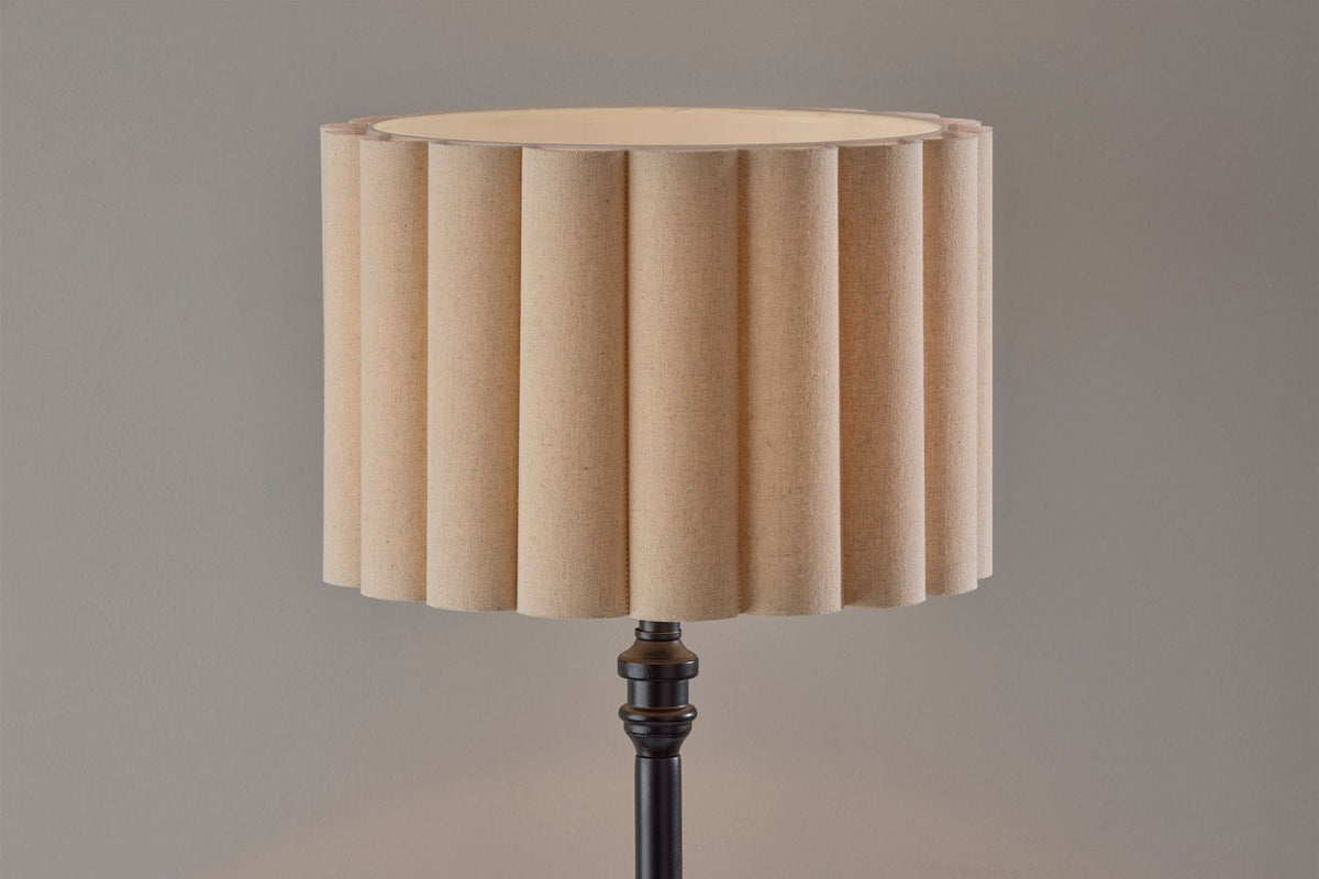 Adesso Home - 3274-01 - Floor Lamp - Claret - Black Wood