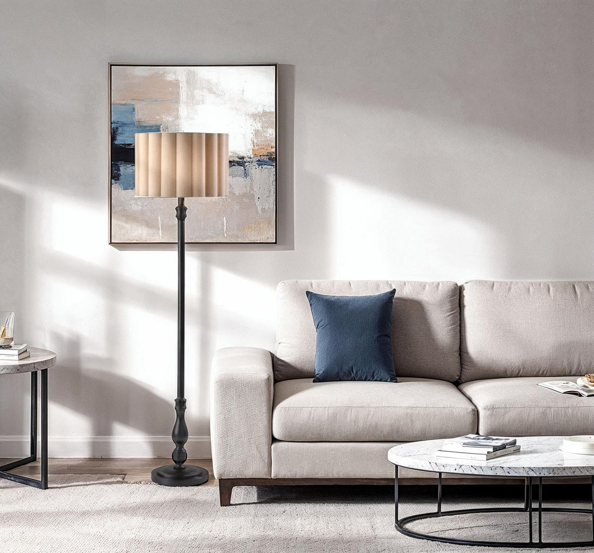 Adesso Home - 3274-01 - Floor Lamp - Claret - Black Wood