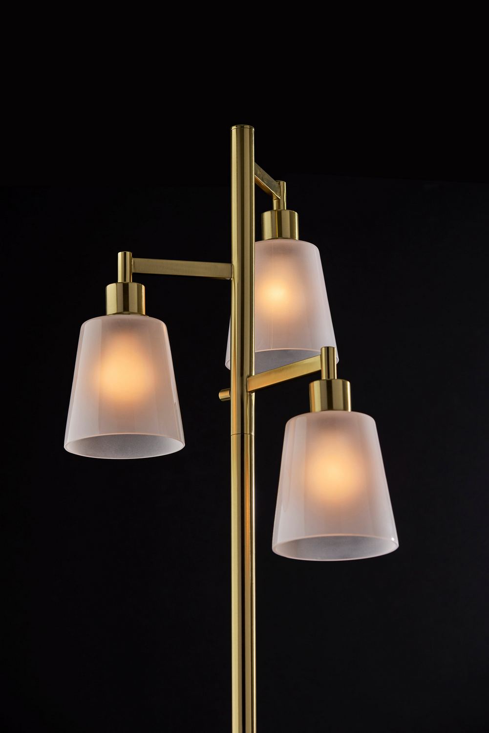 Adesso Home - 3312-21 - Three Light Tree Lamp - Gio - Painted Brass