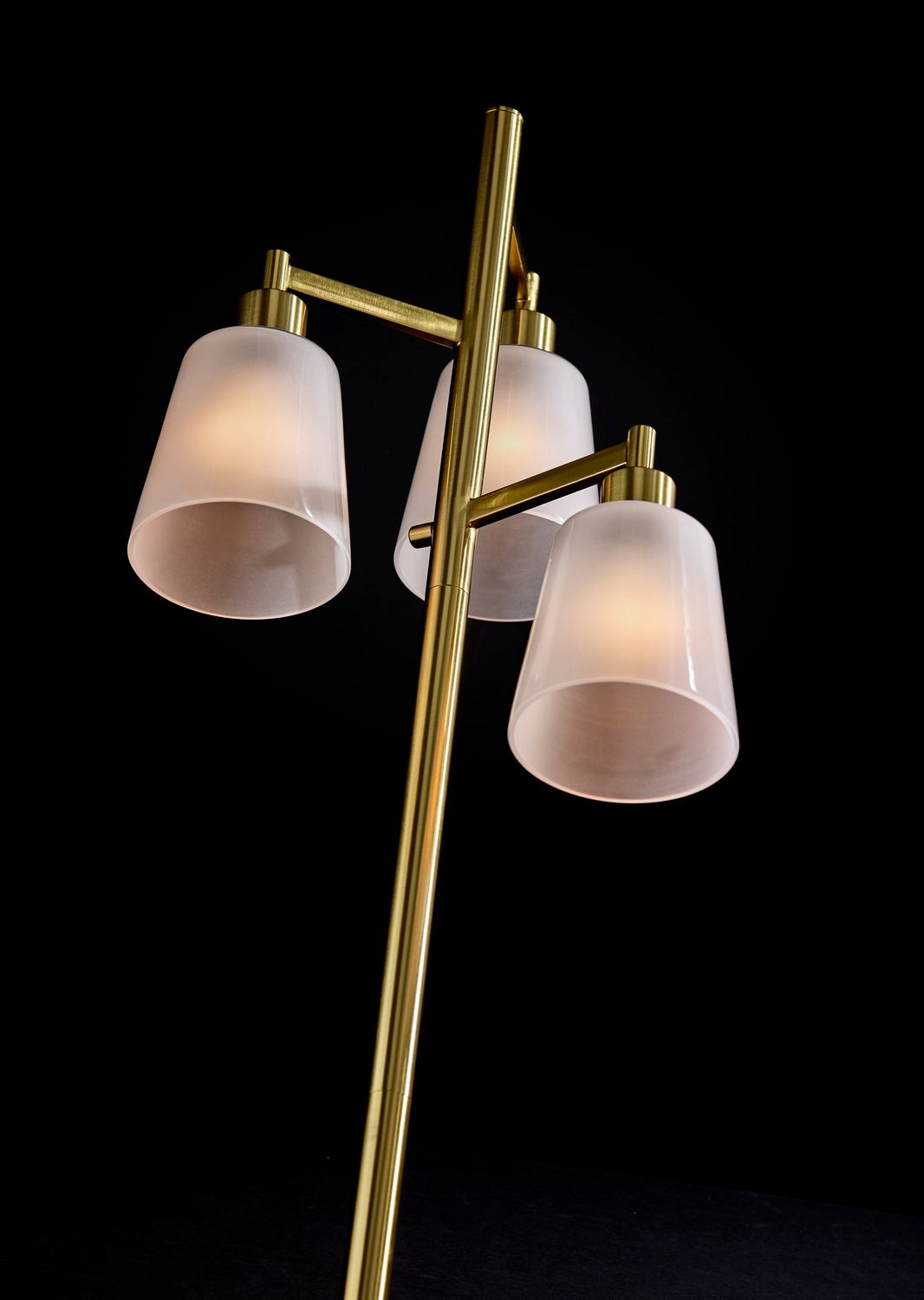 Adesso Home - 3312-21 - Three Light Tree Lamp - Gio - Painted Brass