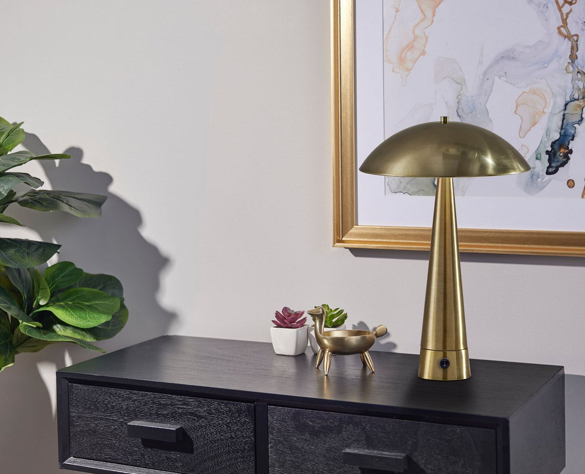 Adesso Home - 2605-21 - Two Light Table Lamp - Vortex - Antique Brass