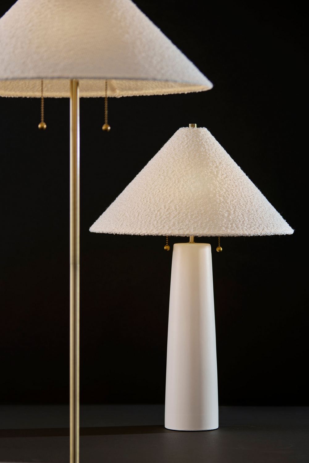 Adesso Home - 3243-02 - Two Light Table Lamp - Waylon - White & Antique Brass