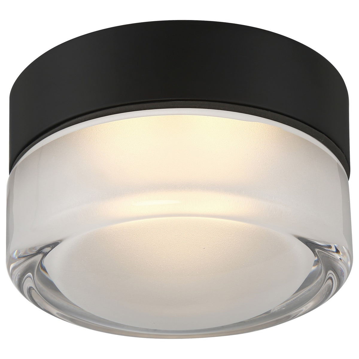Access - 29497LEDD-MBL/CFR - LED Flush Mount - Masso - Matte Black