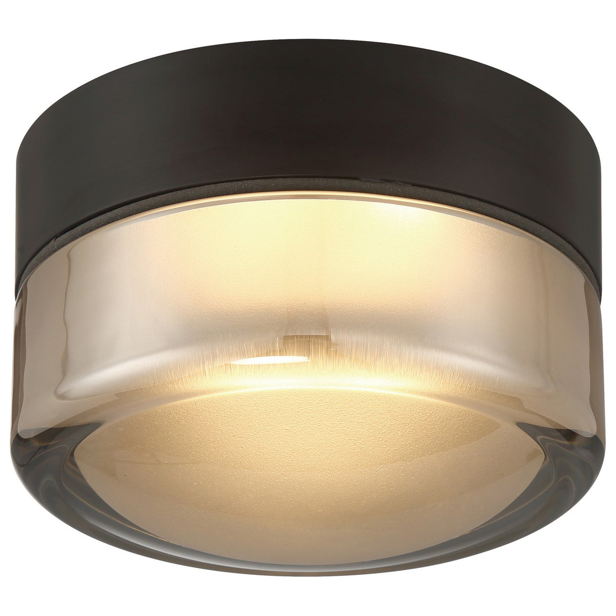 Access - 29497LEDD-MBL/SMK - LED Flush Mount - Masso - Matte Black