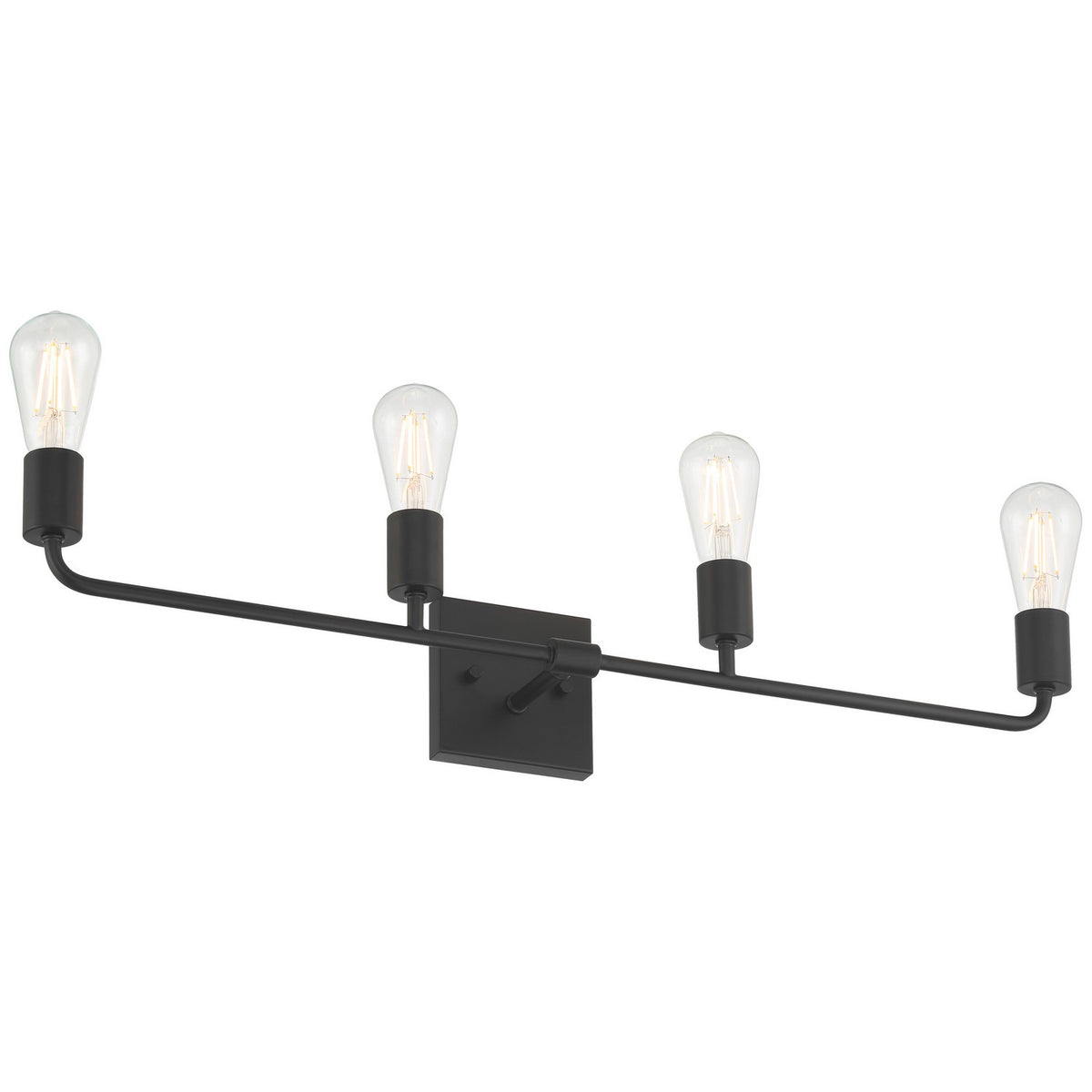 Access - 62444-MBL - Four Light Vanity - Virgin - Matte Black