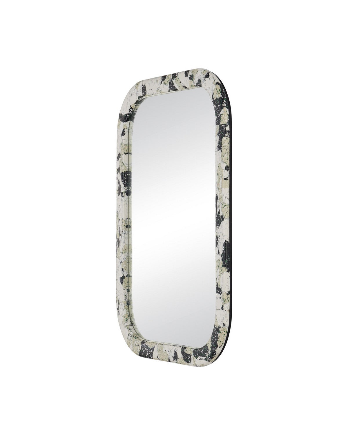 Currey and Company - 1000-0185 - Mirror - Wolcott - White / Black / Green