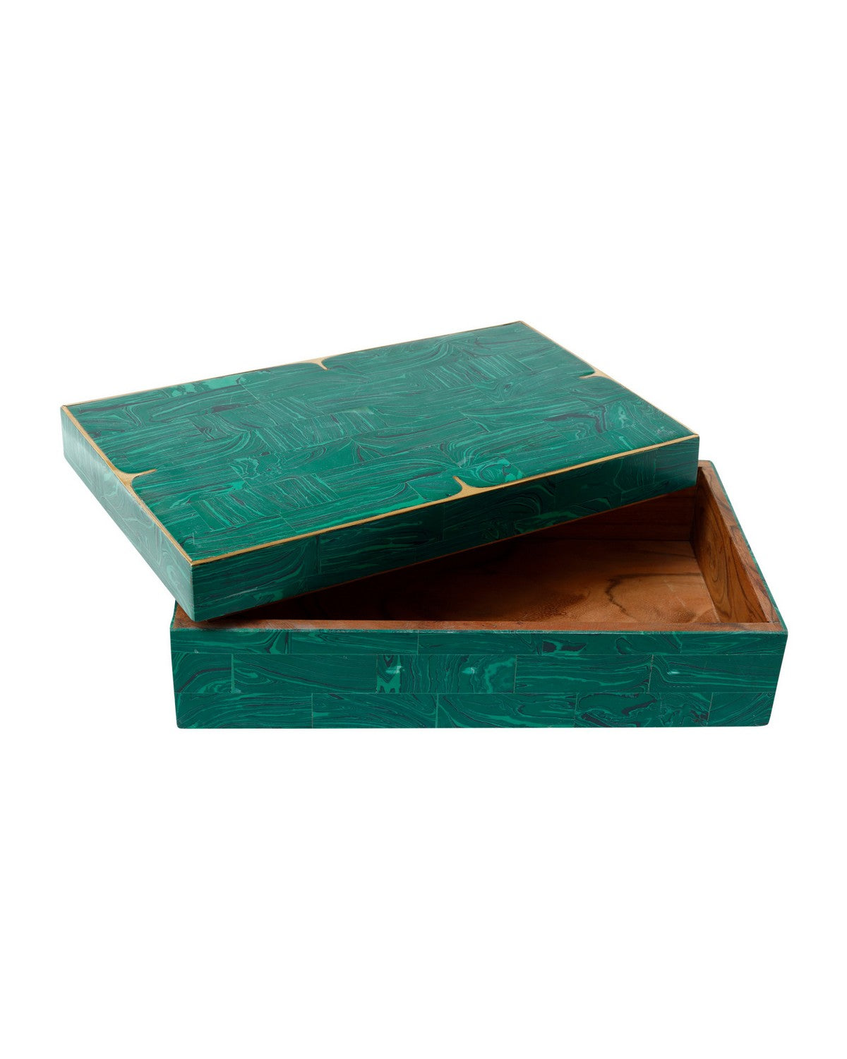 Currey and Company - 1200-1122 - Box Set of 2 - Orin - Green / Brushed Brass