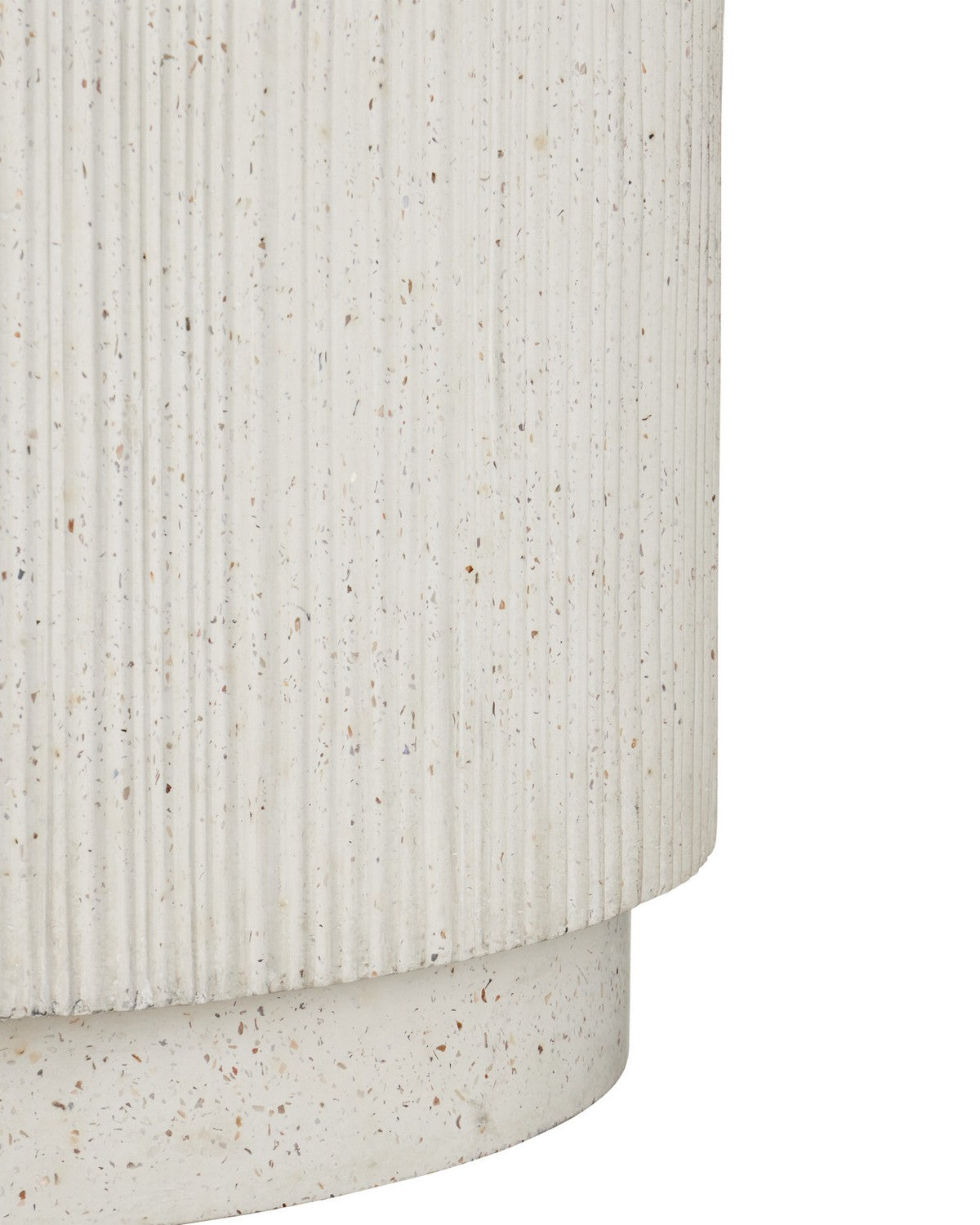 Currey and Company - 2200-0071 - Planter - Ridge - Ivory Terrazzo