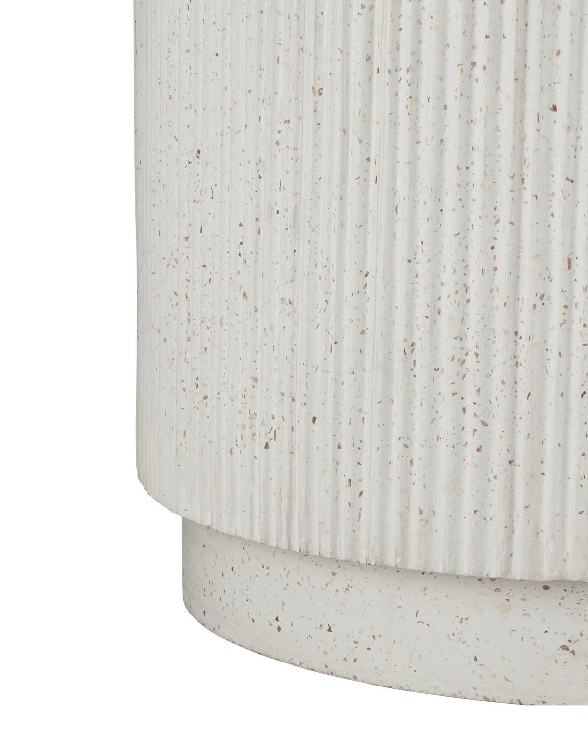 Currey and Company - 2200-0072 - Planter - Ridge - Ivory Terrazzo