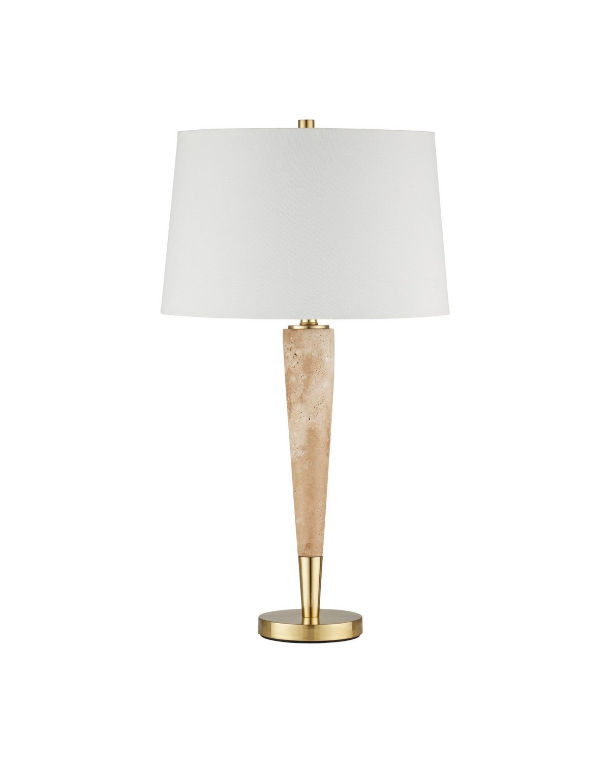 Currey and Company - 6000-1128 - One Light Table Lamp - Battus - Natural / Satin Brass