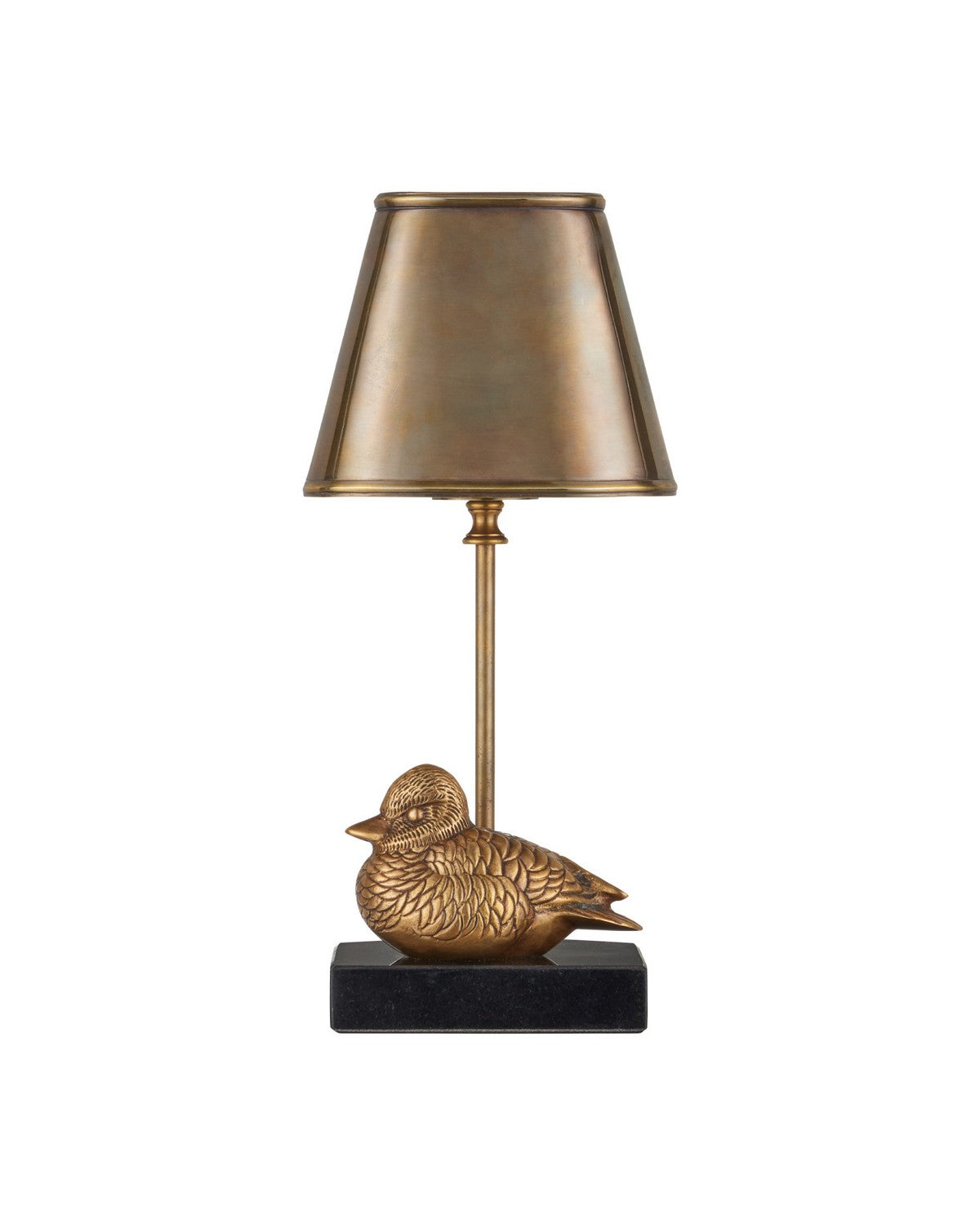 Currey and Company - 6700-0038 - One Light Table Lamp - Migratory - Vintage Brass / Black