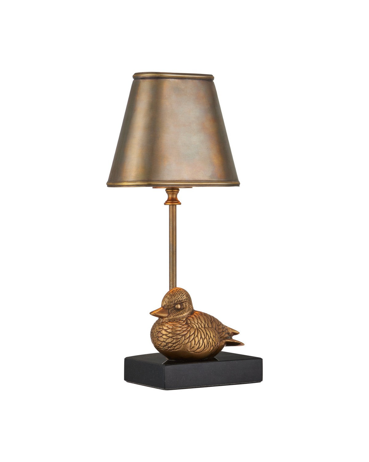 Currey and Company - 6700-0038 - One Light Table Lamp - Migratory - Vintage Brass / Black