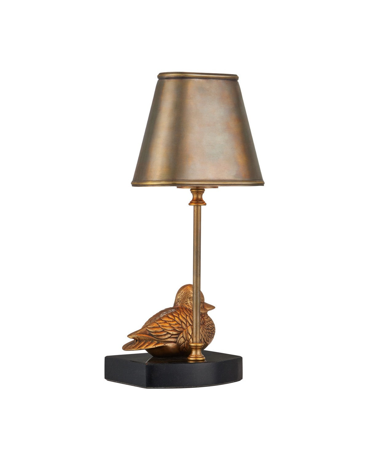 Currey and Company - 6700-0038 - One Light Table Lamp - Migratory - Vintage Brass / Black