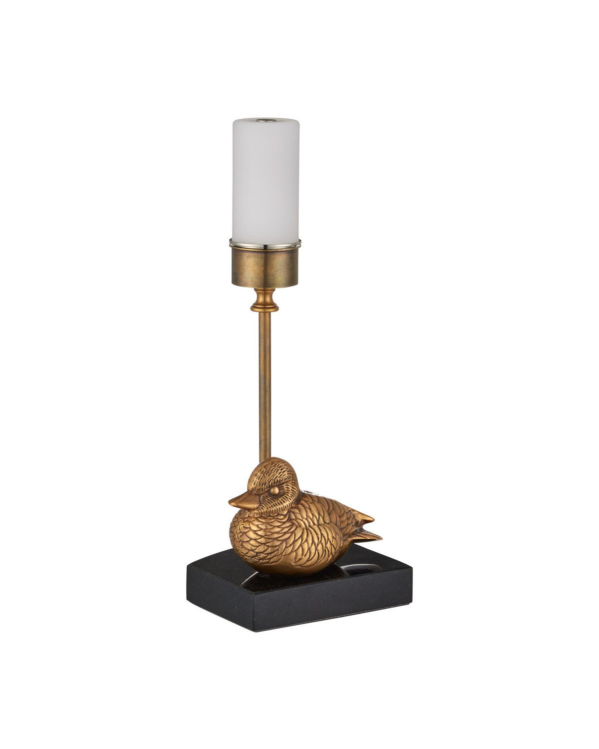 Currey and Company - 6700-0038 - One Light Table Lamp - Migratory - Vintage Brass / Black