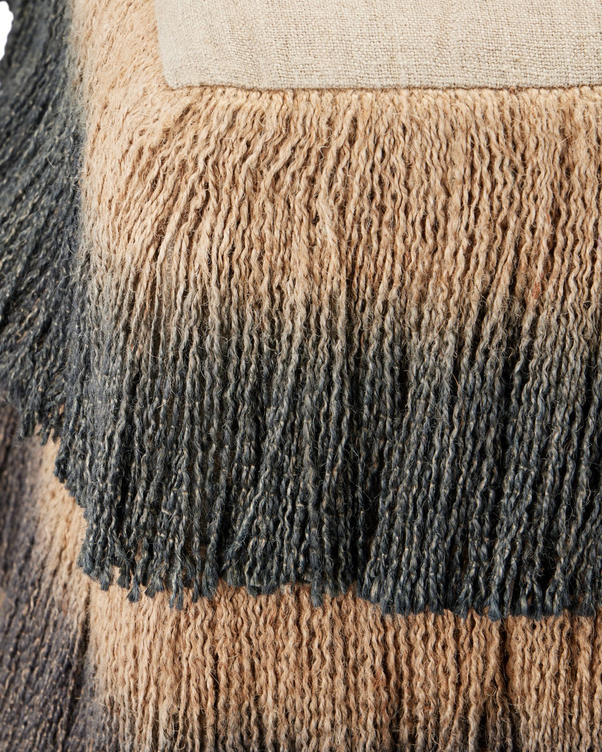 Currey and Company - 7000-1312 - Ottoman - Jute - Black / Beige