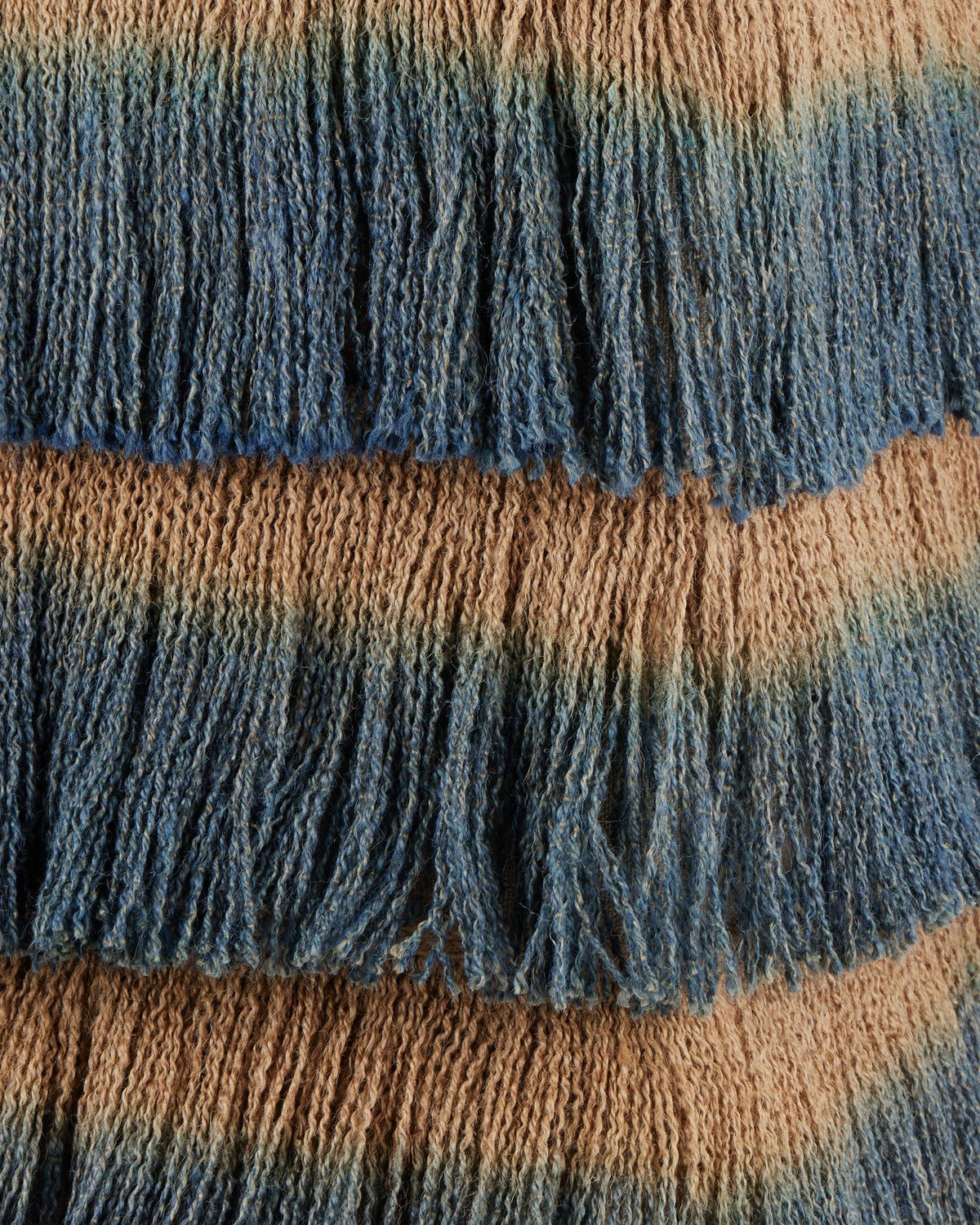 Currey and Company - 7000-1322 - Ottoman - Jute - Indigo / Beige