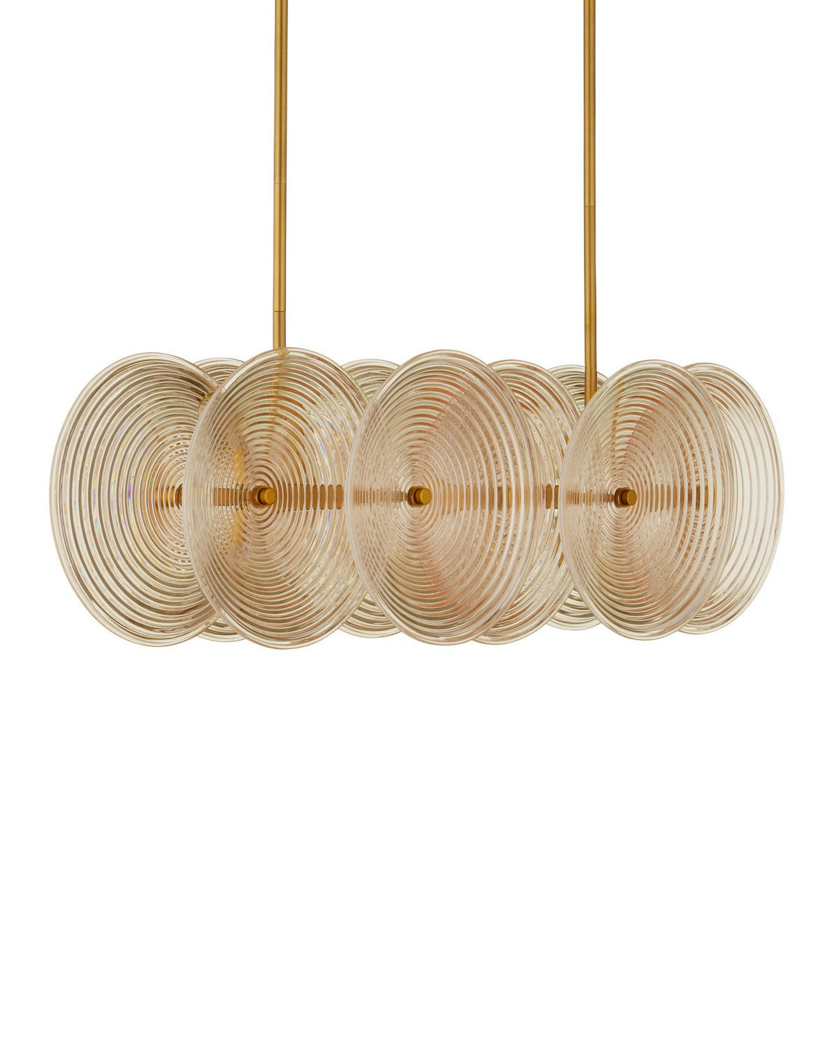 Currey and Company - 9000-1458 - Ten Light Chandelier - Whirlwind - Pale Yellow / Brass