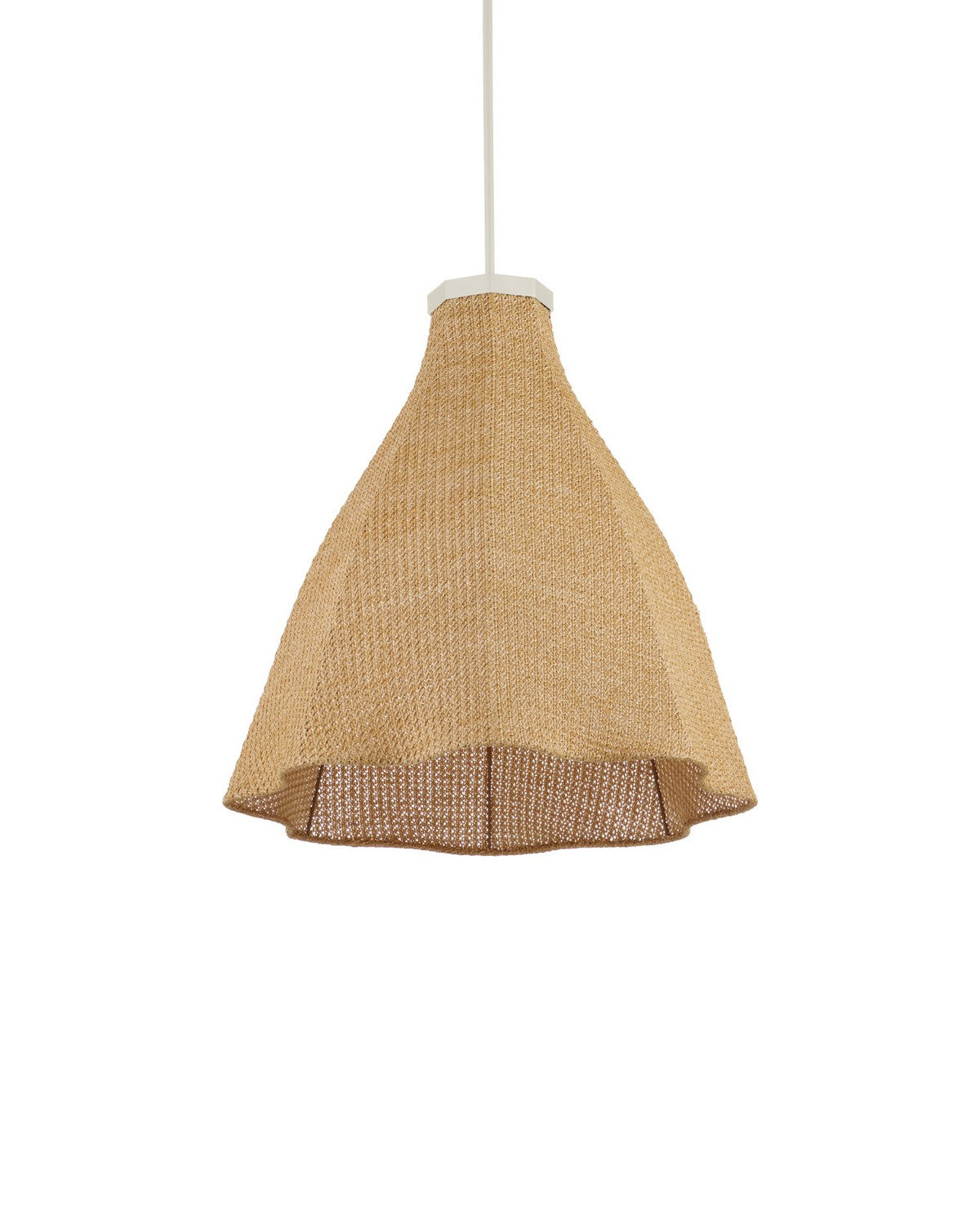 Currey and Company - 9500-0031 - One Light Outdoor Pendant - Cabo - Natural / Cream / White