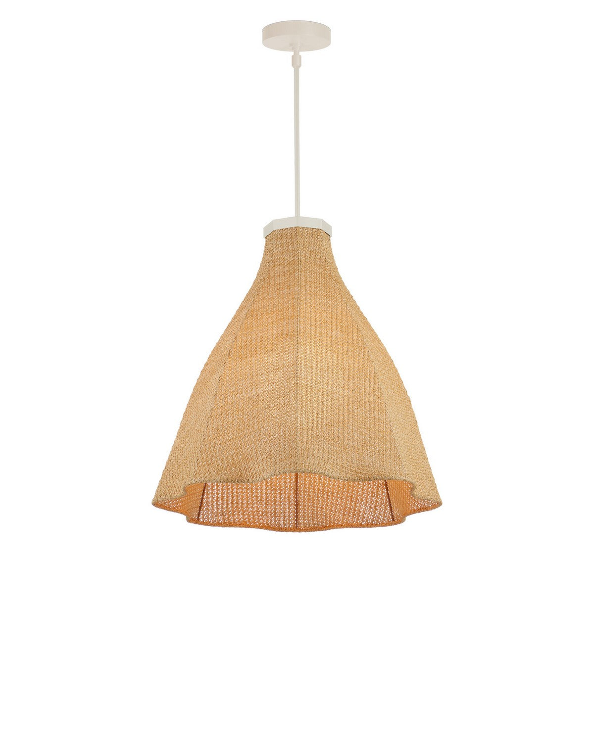 Currey and Company - 9500-0031 - One Light Outdoor Pendant - Cabo - Natural / Cream / White