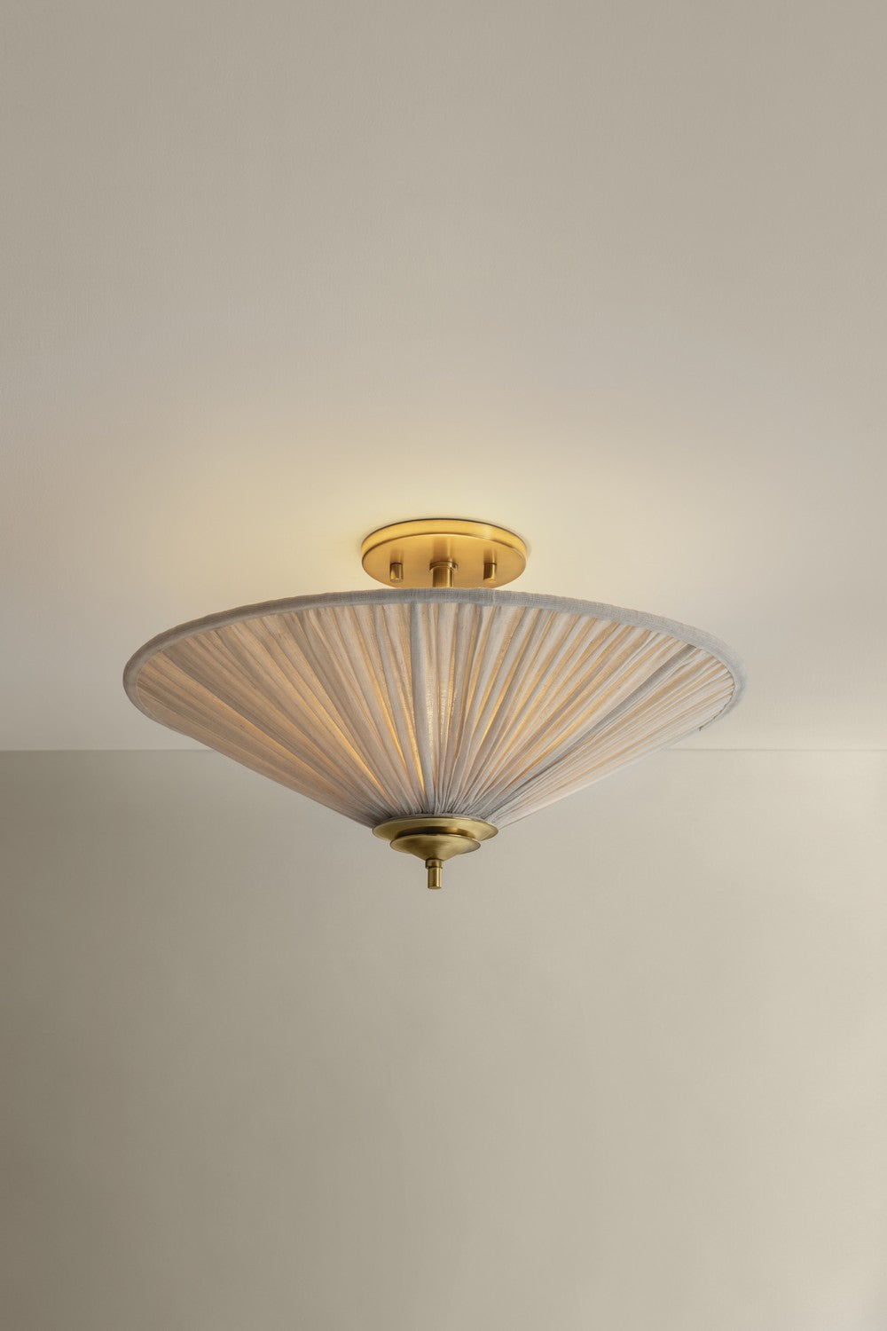 Mitzi - H1062501-AGB - One Light Semi Flush Mount - Helen - Aged Brass