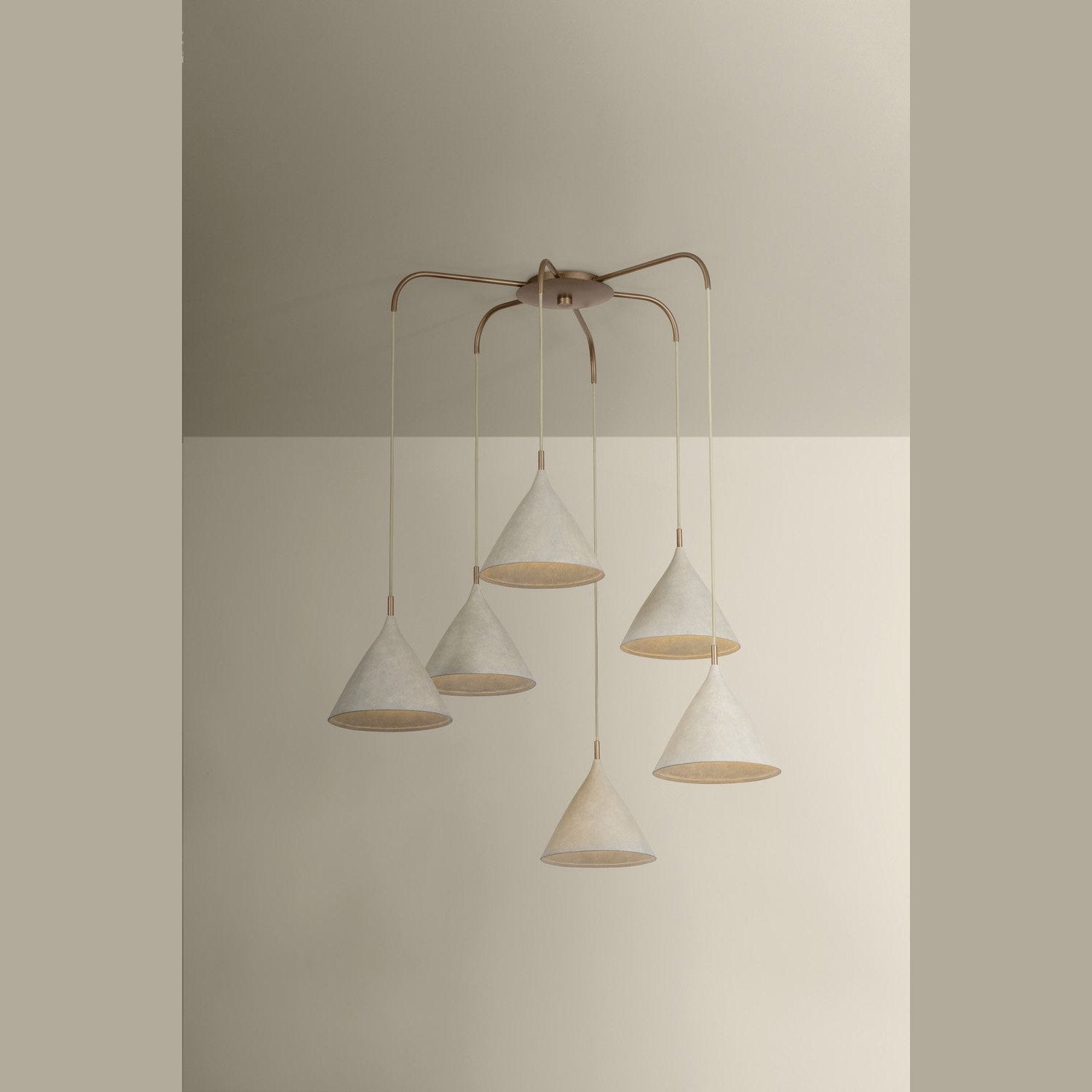 Troy Lighting - F2240-PBR/LWP - Six Light Chandelier - Benson - Patina Brass