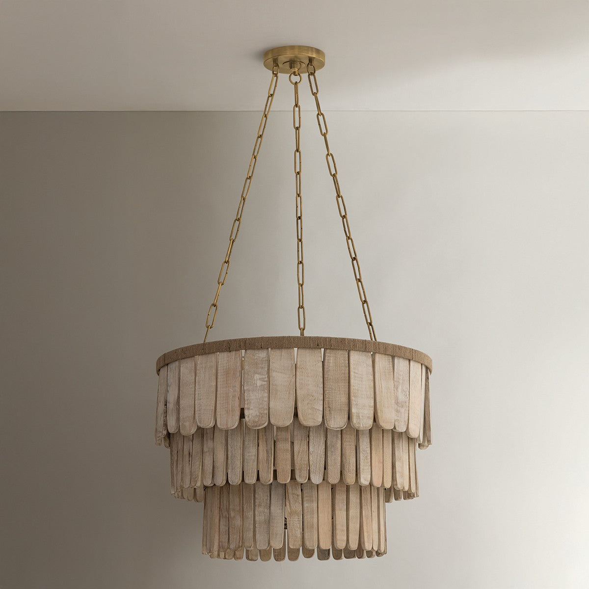 Troy Lighting - F5826-PBR - Six Light Chandelier - Bentley - Patina Brass
