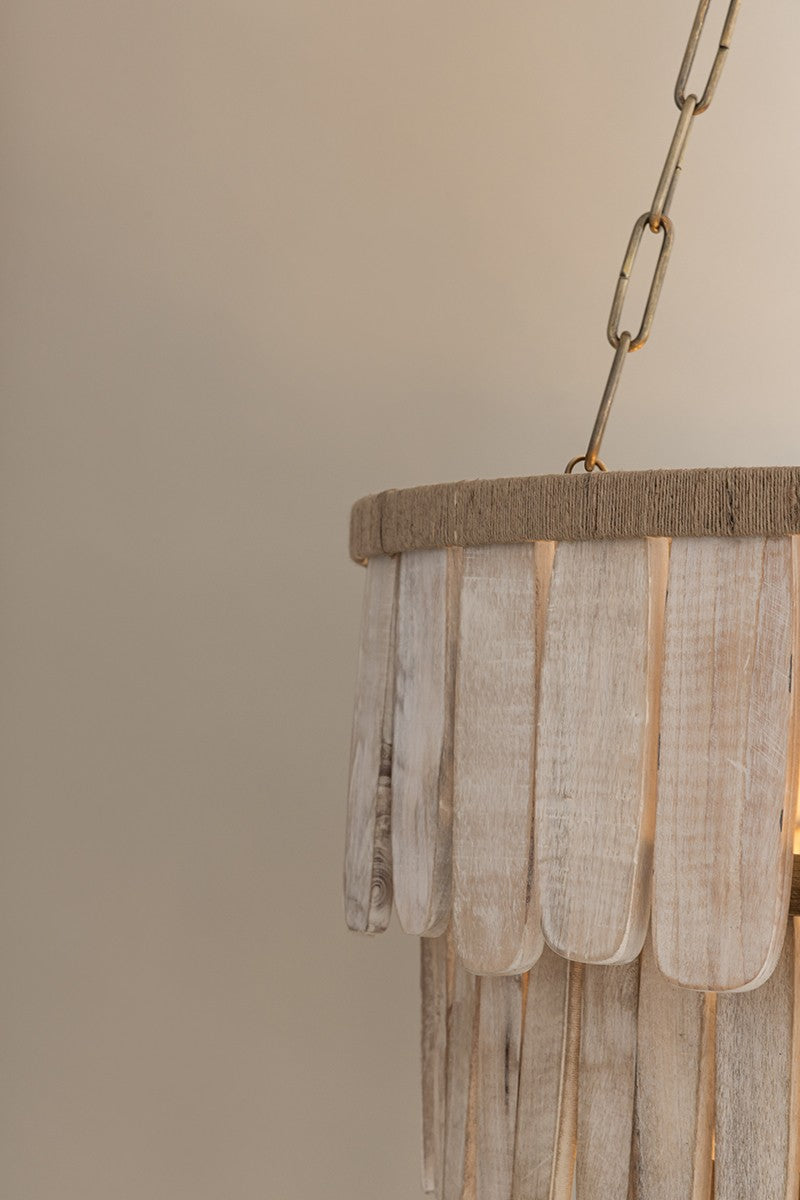 Troy Lighting - F5826-PBR - Six Light Chandelier - Bentley - Patina Brass