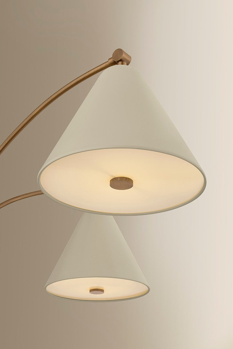Troy Lighting - F3542-PBR/SSD - Five Light Chandelier - Clive - Patina Brass