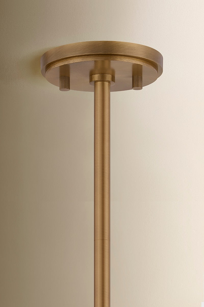 Troy Lighting - F3542-PBR/SSD - Five Light Chandelier - Clive - Patina Brass