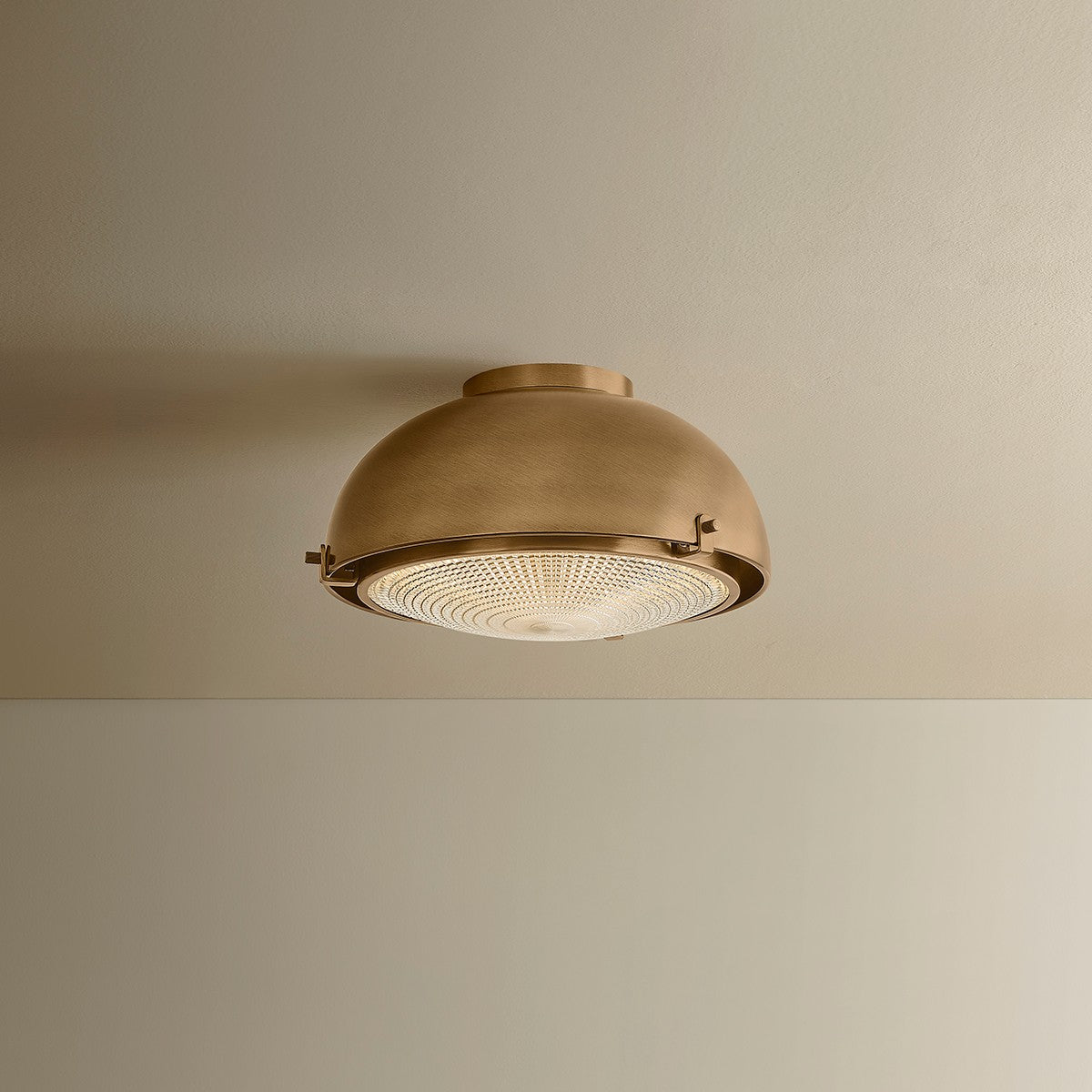 Troy Lighting - C2713-PBR - One Light Flush Mount - Fritz - Patina Brass