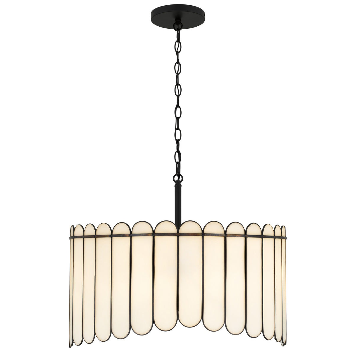 Quoizel - ANN2824MBK - Four Light Pendant - Annabelle - Matte Black
