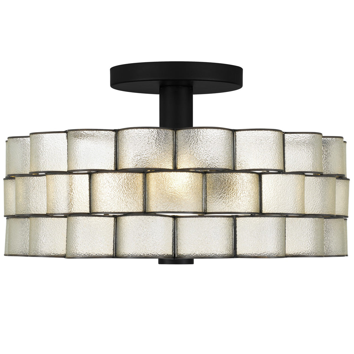 Quoizel - RORY1716MBK - Three Light Semi-Flush Mount - Rory - Matte Black