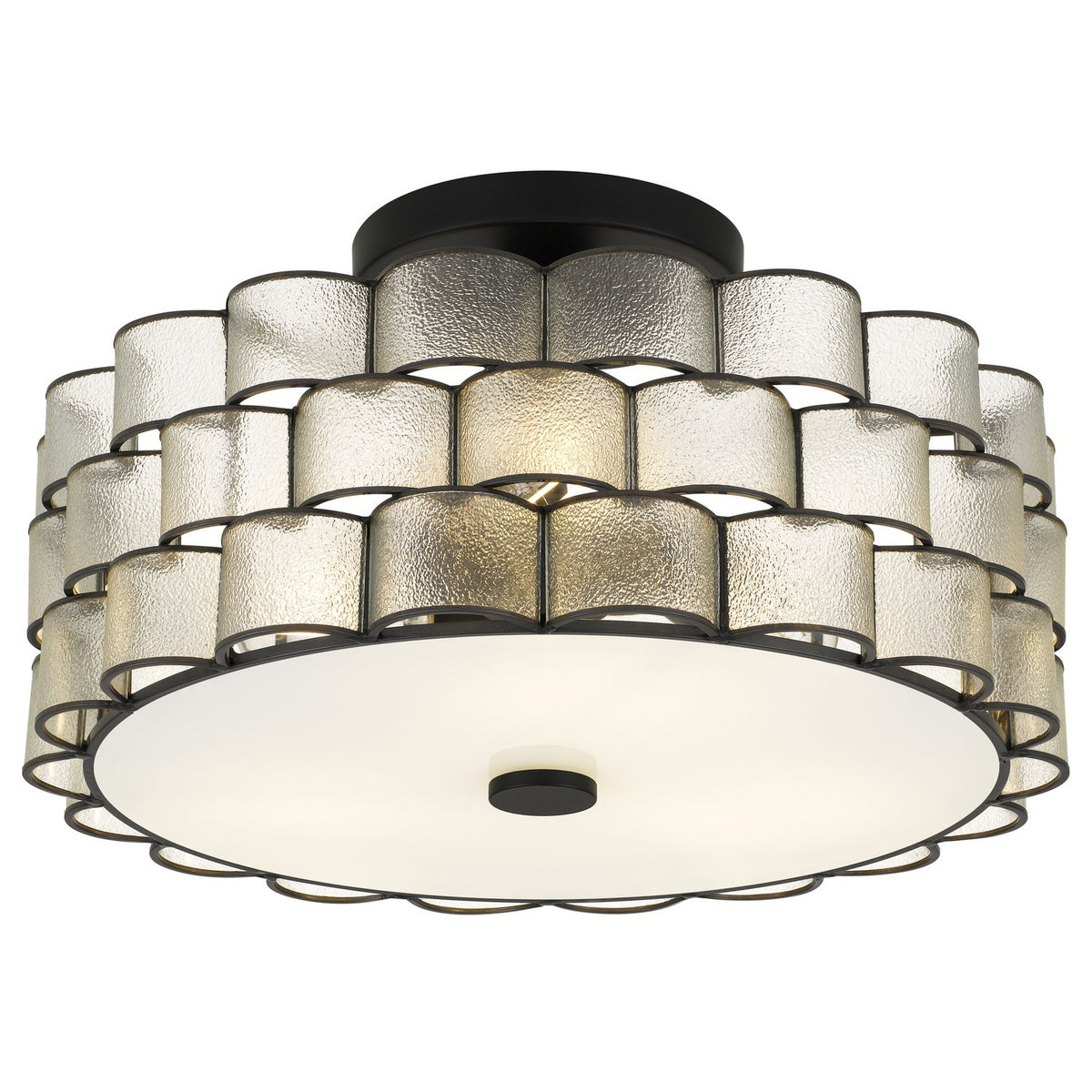 Quoizel - RORY1716MBK - Three Light Semi-Flush Mount - Rory - Matte Black