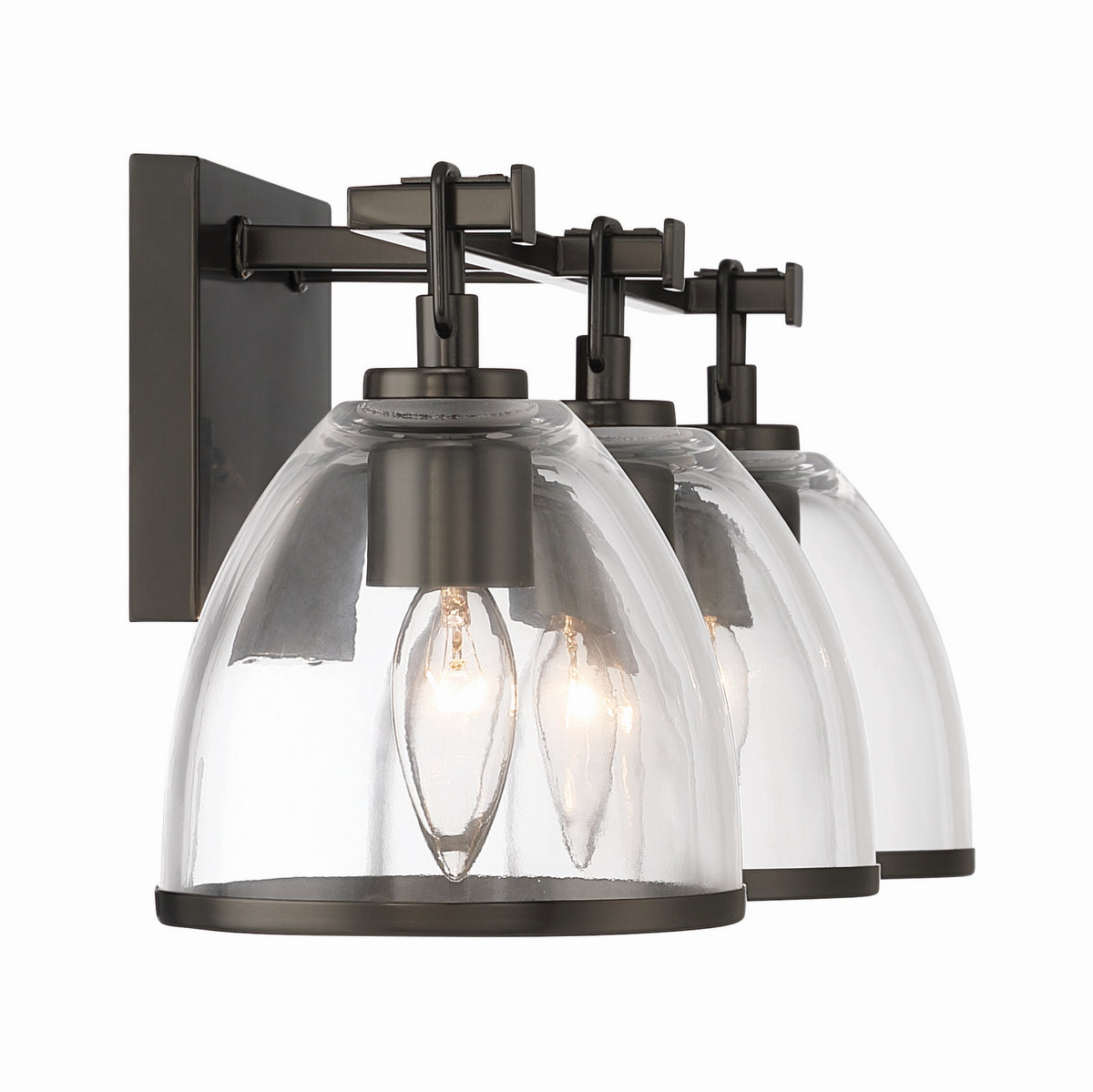 Minka-Lavery - 15023-749 - Three Light Vanity - Wynnfrost - Rustic Gun Metal