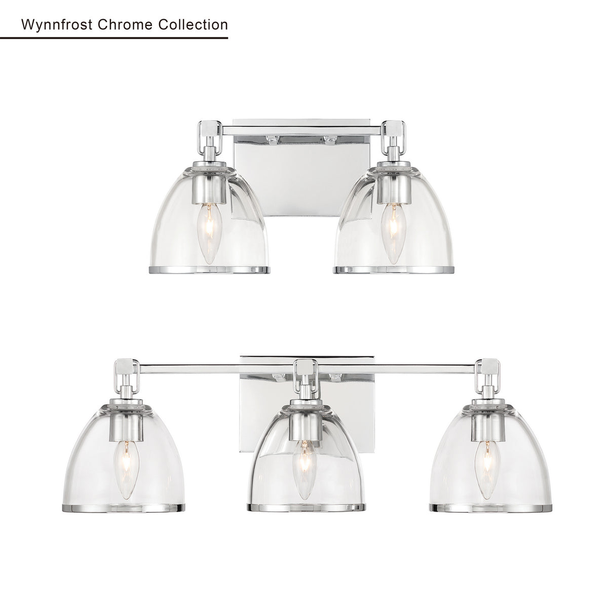 Minka-Lavery - 15023-77 - Three Light Vanity - Wynnfrost - Chrome