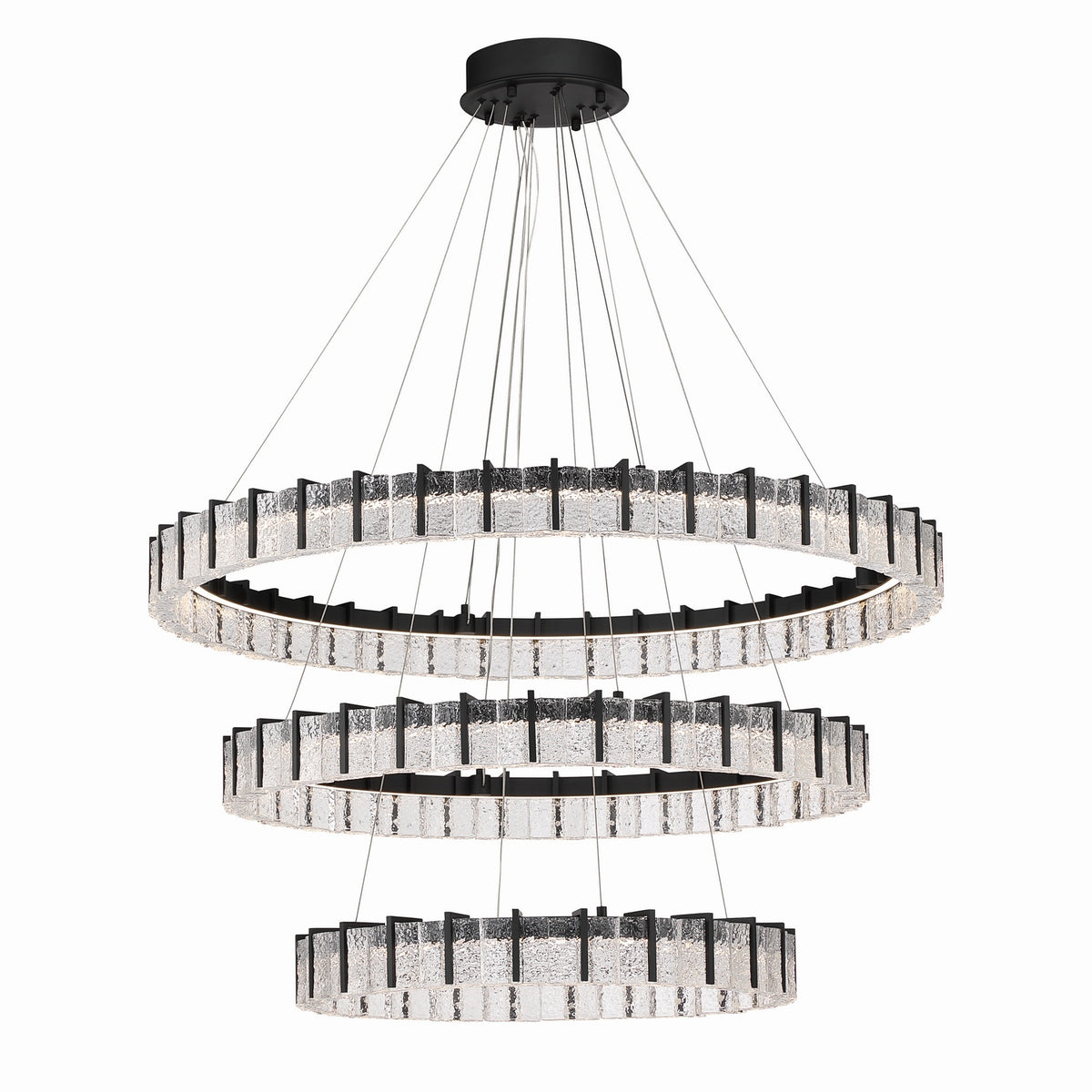 Minka-Lavery - 2410-899-L - LED Chandelier - Sevryn - Dark Matte Black