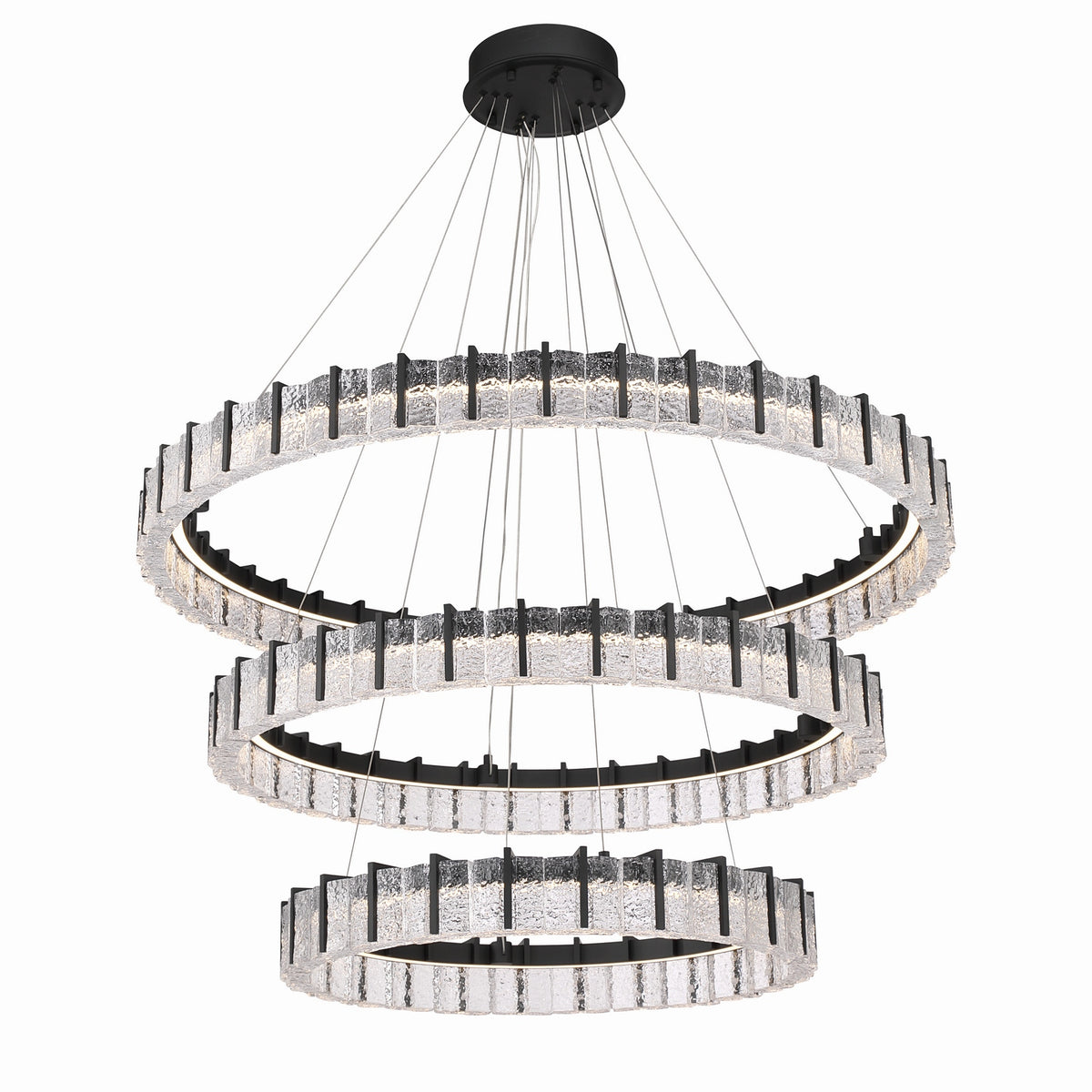 Minka-Lavery - 2410-899-L - LED Chandelier - Sevryn - Dark Matte Black