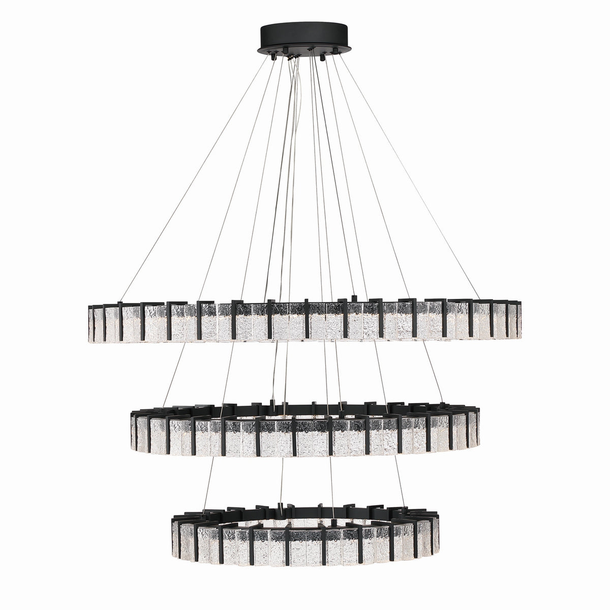 Minka-Lavery - 2410-899-L - LED Chandelier - Sevryn - Dark Matte Black