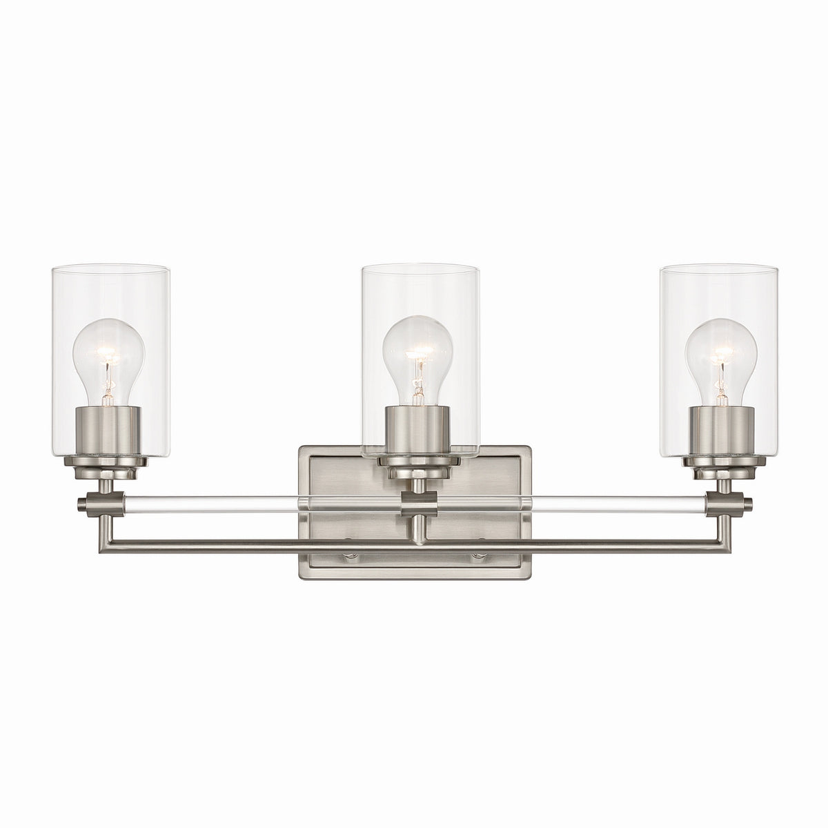 Minka-Lavery - 2643-84 - Three Light Vanity - Binsly - Brushed Nickel