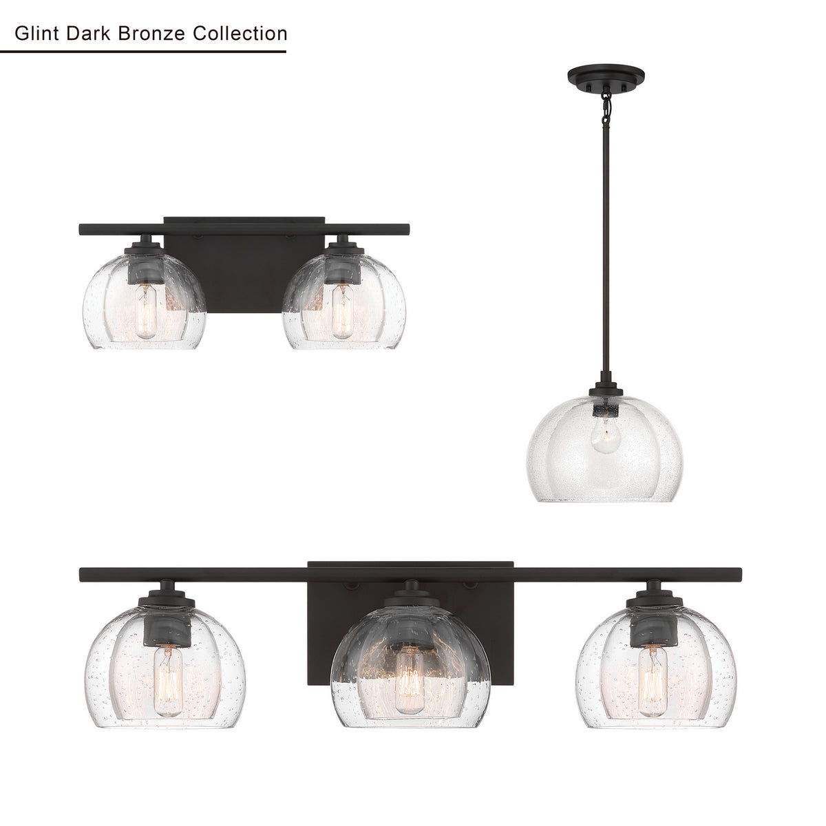 Minka-Lavery - 2725-860 - One Light Convertible Pendant/Semi-Flush Mount - Glint - Dark Bronze