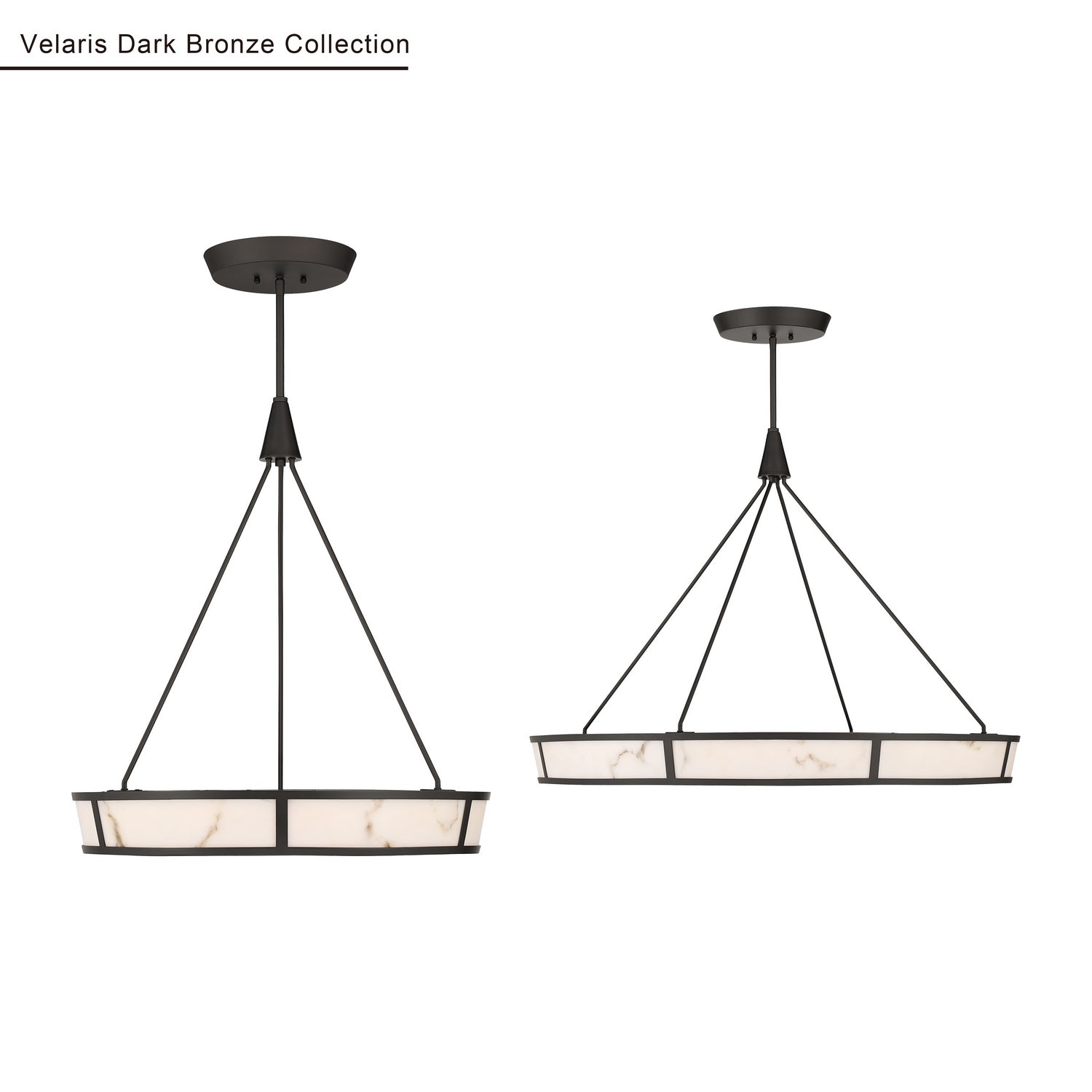 Minka-Lavery - 3476-860-L - LED Pendant - Velaris - Dark Bronze