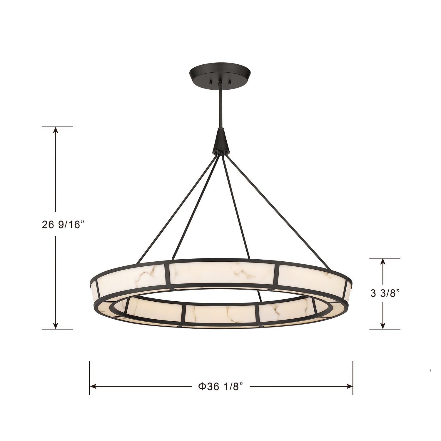Minka-Lavery - 3476-860-L - LED Pendant - Velaris - Dark Bronze