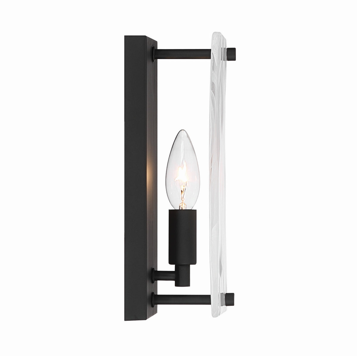 Minka-Lavery - 3631-899 - One Light Wall Sconce - Veil - Dark Matte Black