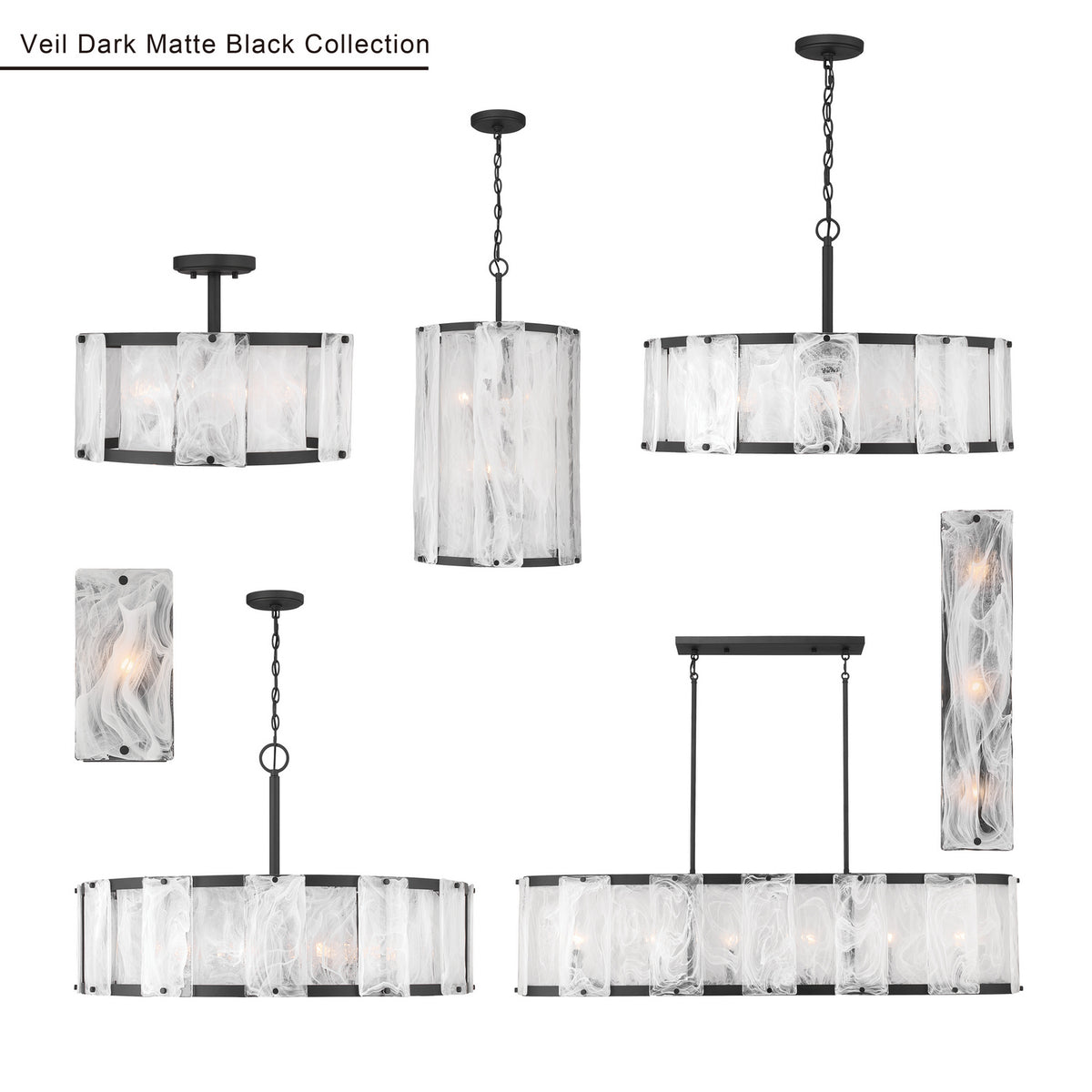 Minka-Lavery - 3631-899 - One Light Wall Sconce - Veil - Dark Matte Black