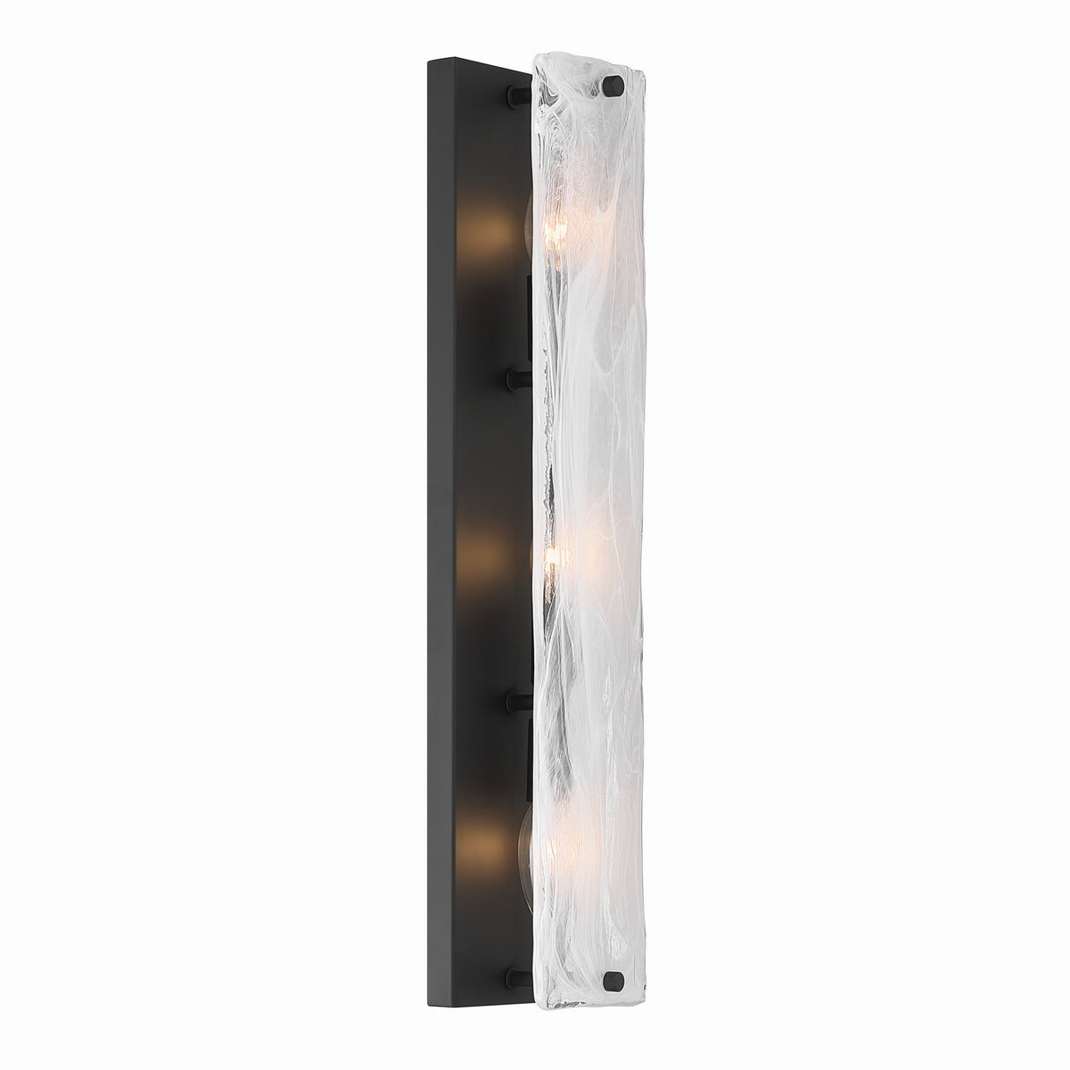 Minka-Lavery - 3633-899 - Three Light Vanity - Veil - Dark Matte Black