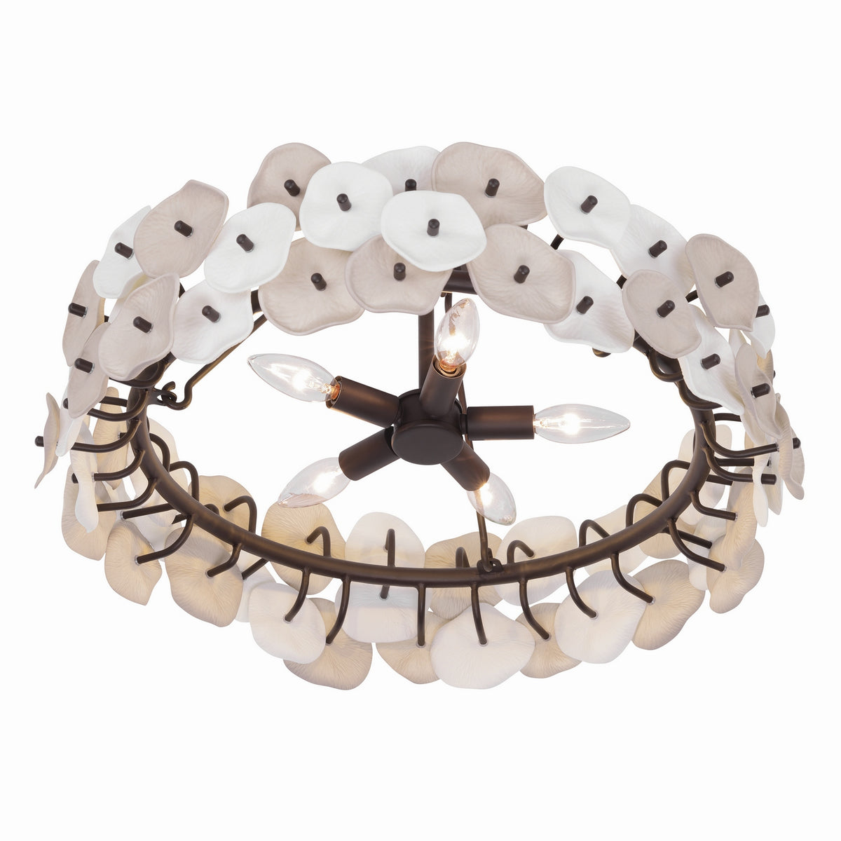 Metropolitan - N1525-860 - Five Light Semi-Flush Mount - Ravelin - Dark Bronze