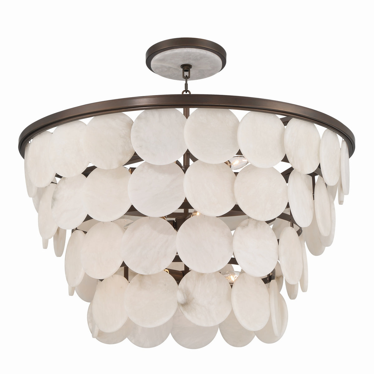 Metropolitan - N1549-868 - 12 Light Convertible Pendant/Semi-Flush Mount - Olyra - Plated Dark Bronze